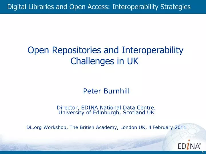 open repositories and interoperability challenges in uk