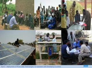 INSTITUTIONAL INFRASTRUCTURE FRAMEWORK FOR PV DEPLOYMENT IN DEVELOPING COUNTRIES