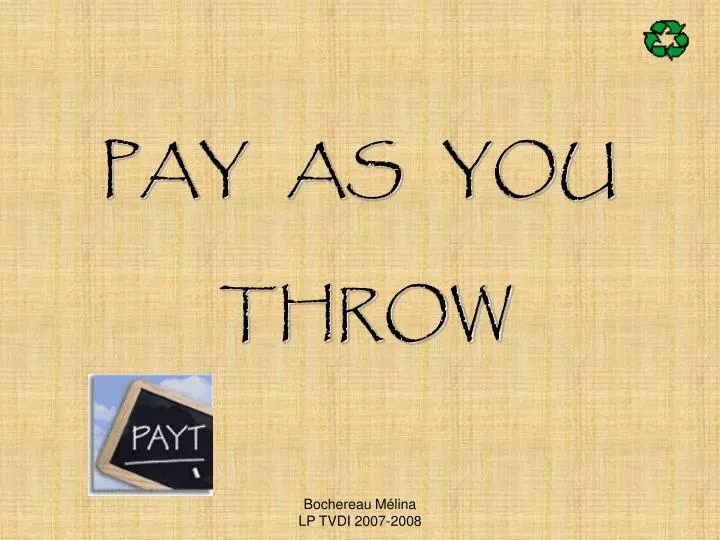 pay as you throw
