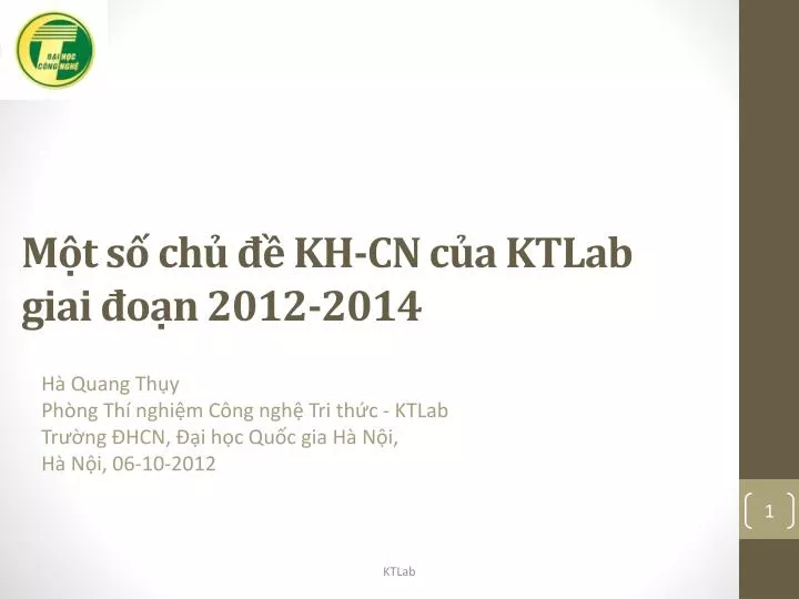 m t s ch kh cn c a ktlab giai o n 2012 2014