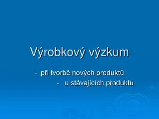 v robkov v zkum