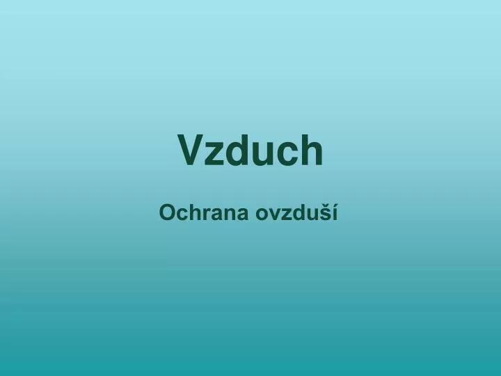 vzduch