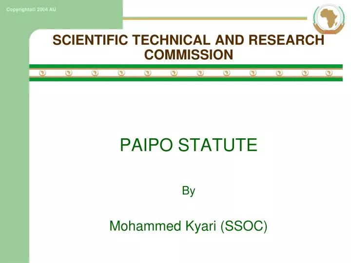 scientific technical and research commission