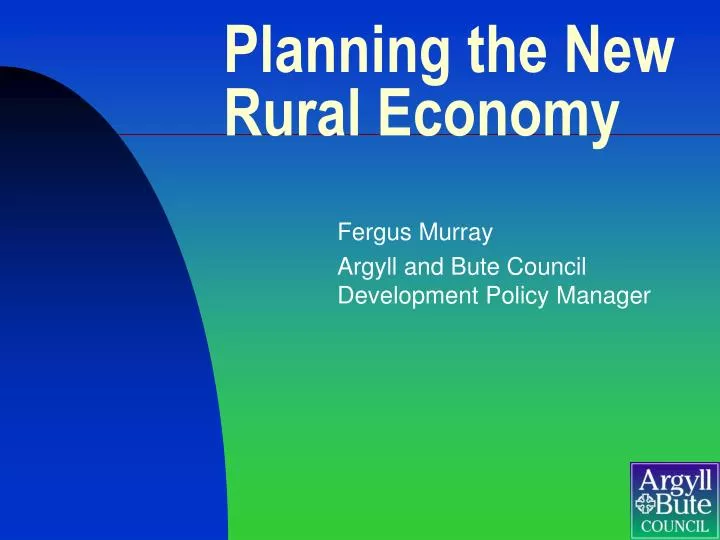 planning the new rural economy