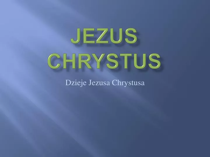 jezus chrystus