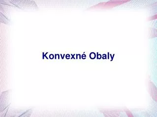 konvexn obaly