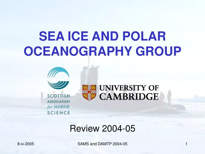 sea ice and polar oceanography group