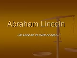 abraham lincoln