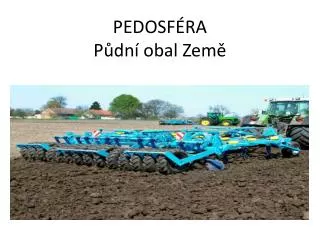 pedosf ra p dn obal zem