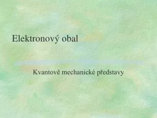 elektronov obal