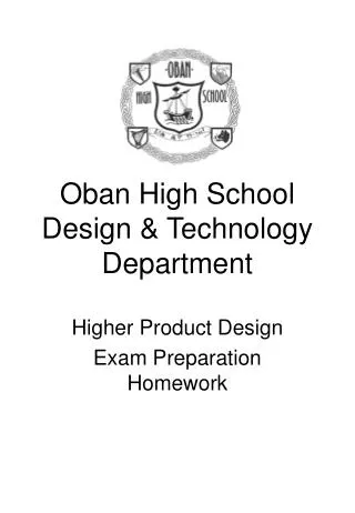 Oban High School Design &amp; Technology Department