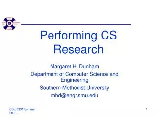 Performing CS Research