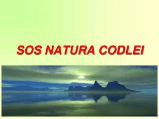 sos natura codlei