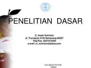 penelitian dasar