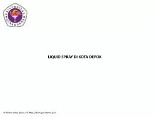 LIQUID SPRAY DI KOTA DEPOK