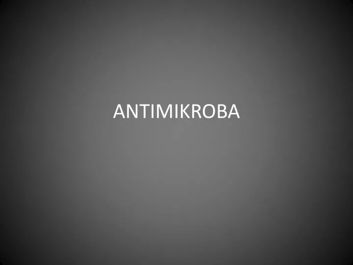 antimikroba