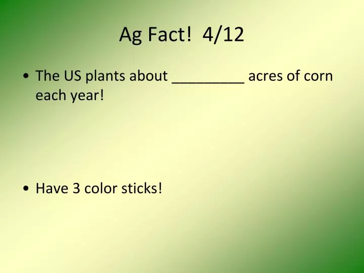 ag fact 4 12