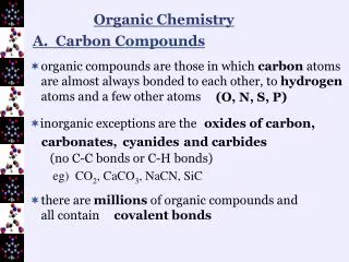 A. Carbon Compounds