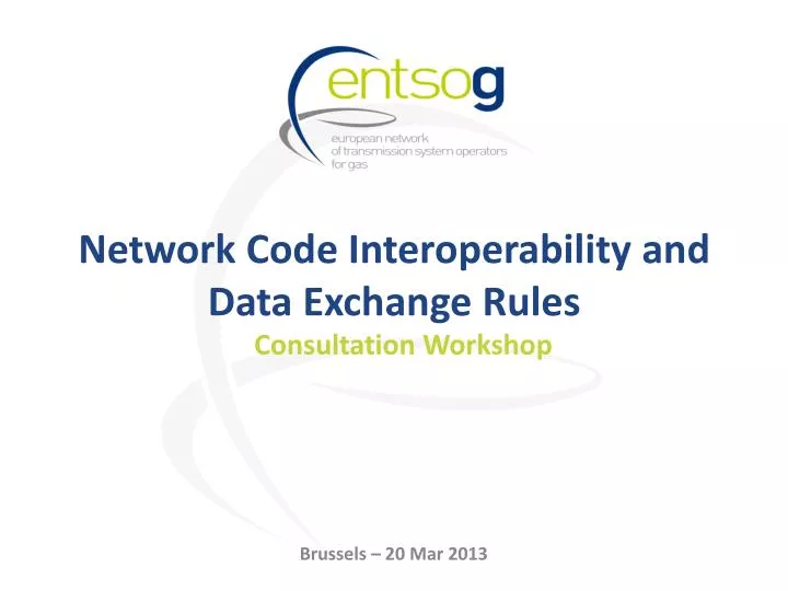 network code interoperability and data exchange rules
