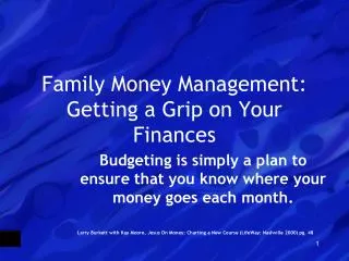 Family Money Management: Getting a Grip on Your Finances
