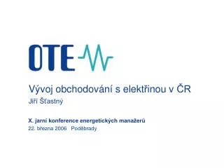 v voj obchodov n s elekt inou v r ji astn