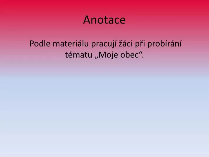 anotace