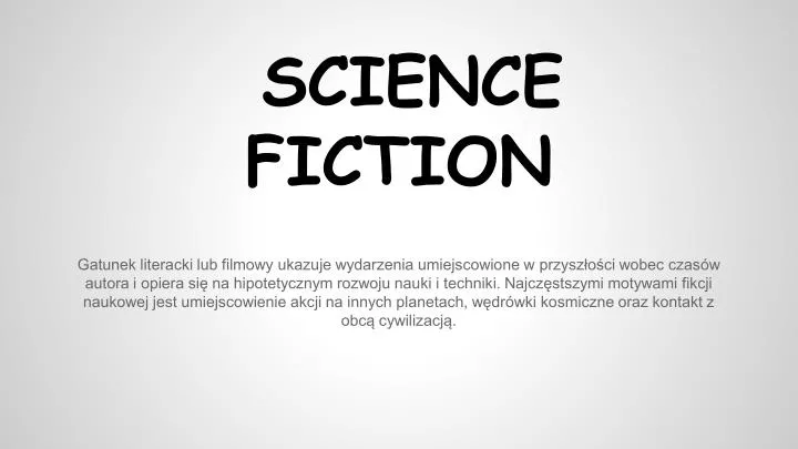 science fiction