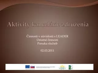 aktivity kancel rie zdru enia