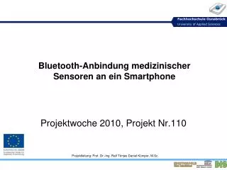 bluetooth anbindung medizinischer sensoren an ein smartphone