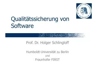 qualit tssicherung von software