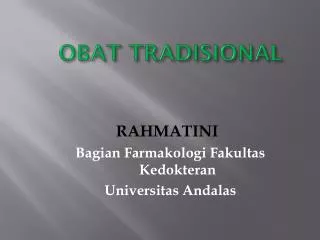 obat tradisional