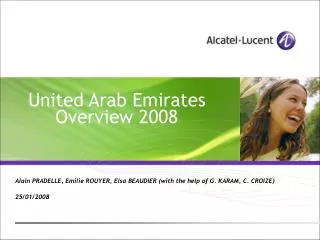 United Arab Emirates Overview 2008