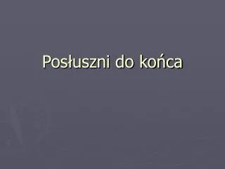 pos uszni do ko ca