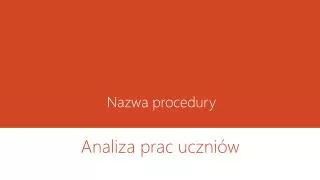 nazwa procedury