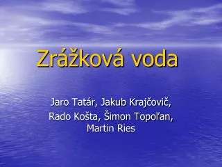 zr kov voda