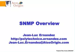 SNMP Overview