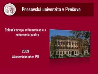 Pre šovská univerzita v Prešove