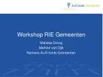 Workshop RIE Gemeenten - slide 1