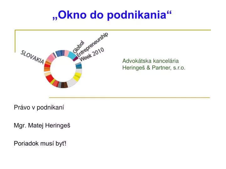 pr vo v podnikan mgr matej heringe poriadok mus by