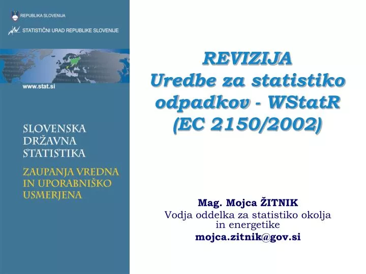 revizija uredbe za statistiko odpadkov wstatr ec 2150 2002