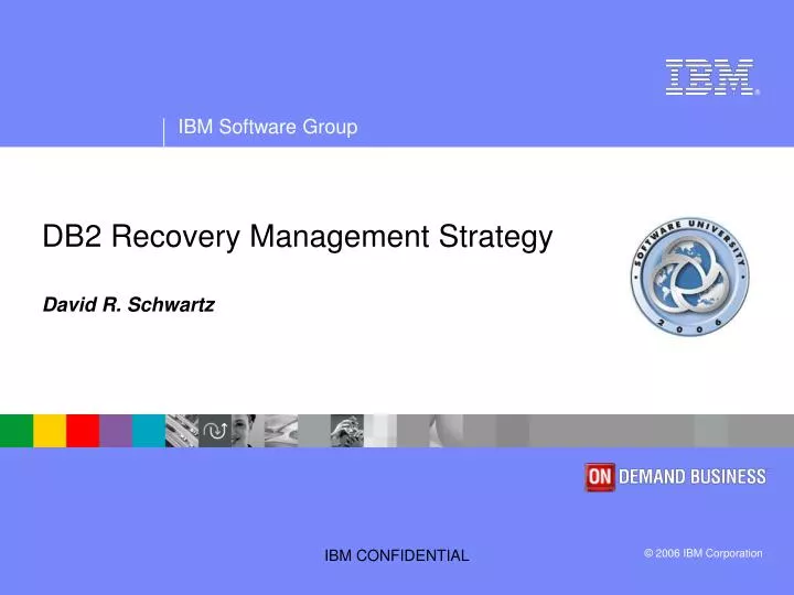 db2 recovery management strategy