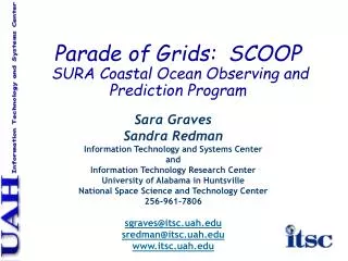 Parade of Grids: SCOOP SURA Coastal Ocean Observing and Prediction Program
