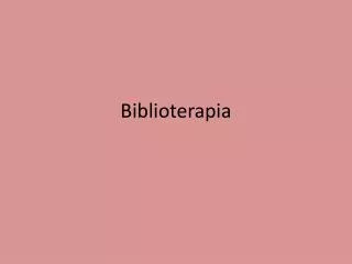 biblioterapia