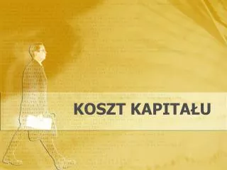 koszt kapita u