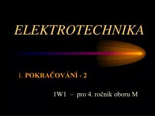 elektrotechnika