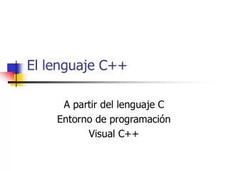 el lenguaje c