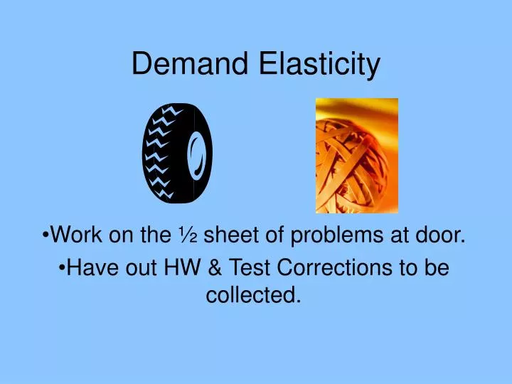 demand elasticity