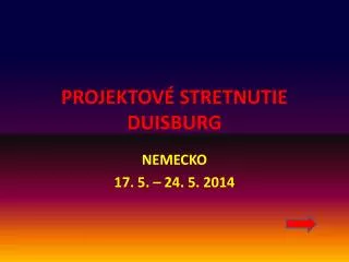 projektov stretnutie duisburg