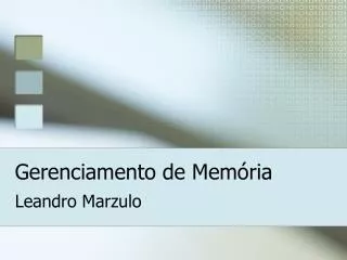 gerenciamento de mem ria