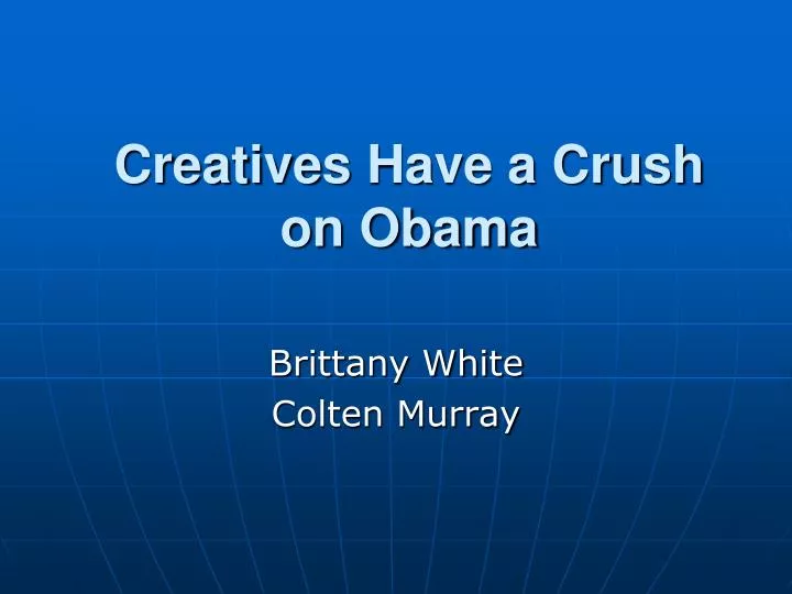 creatives have a crush on obama